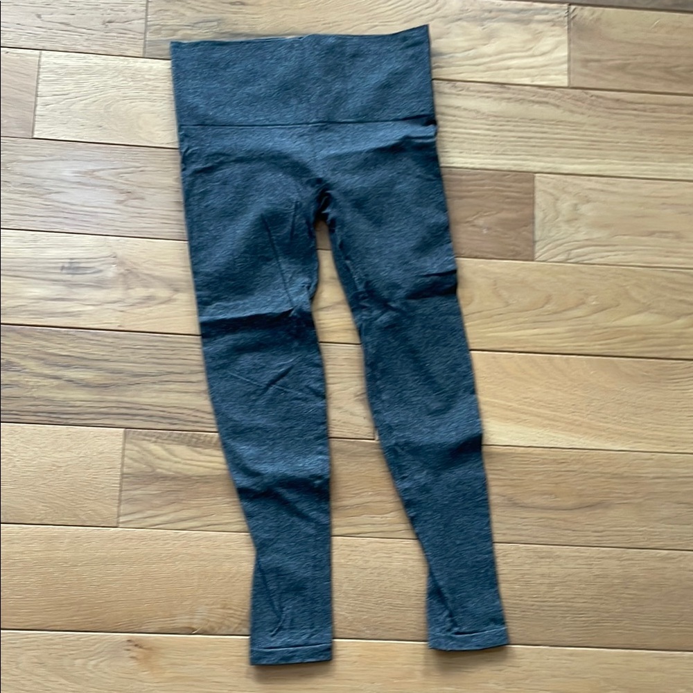 SPANX Gray Leggings High Waist Stretch